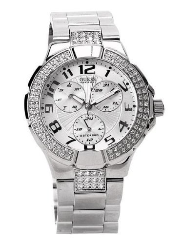 51f71T4fjmL GUESS WATCH SILVER PRISM LADIES WATCH G12557L