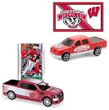 Upper Deck Wisconsin Badgers 2007-08 NCAA Ford SVT Adrenalin Concept with Lee Evans Trading Card & Ford F-150 with Sticker