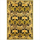 IMAGE OF Safavieh AN541A Anatolia Collection 4-Feet by 6-Feet Handmade Hand-Spun Wool Area Rug, Navy and Sage