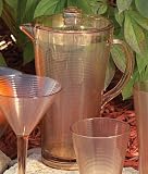 Pin Wheel Acrylic Pitcher - Sand Brown By Precidio