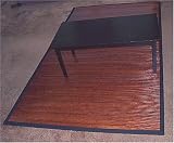 Wide Slat Dark Bamboo Rug (5 X 8)
