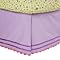- Purple Happy Flower Bedskirt - Twin
