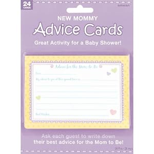 New Mommy Advice Cards -24ct- Party Supplies