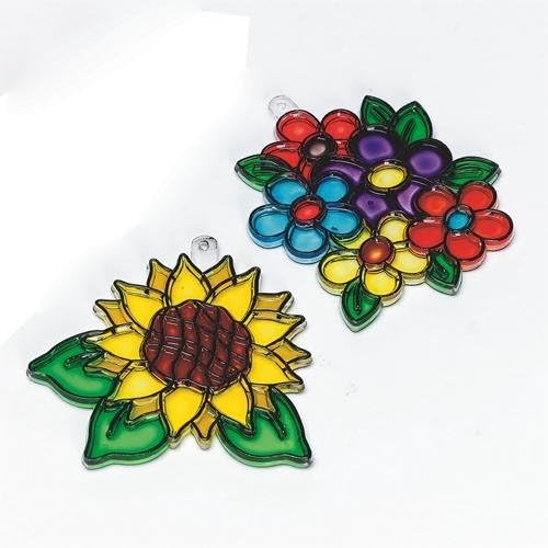 Flower Sun Catchers Craft Kit (makes 12)