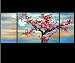 Chinese Cherry Blossom Feng Shui Oil Paintings Abstract Art