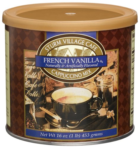 Sturm Village Cafe Cappuccino Mix, French Vanilla, 16-Ounce Cans (Pack of 12)