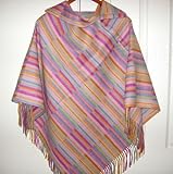 Special One of A Kind Cashmere-blended With Fine Wool Poncho in