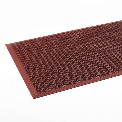 Crown Mats &amp; Matting WSCT35TC Safewalk-Light Heavy-Duty Anti-Fatigue Mat, Rubber, 36 x 60, Terra Cotta