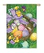 Pansy Easter Basket Silk Reflections Regular Size Flag