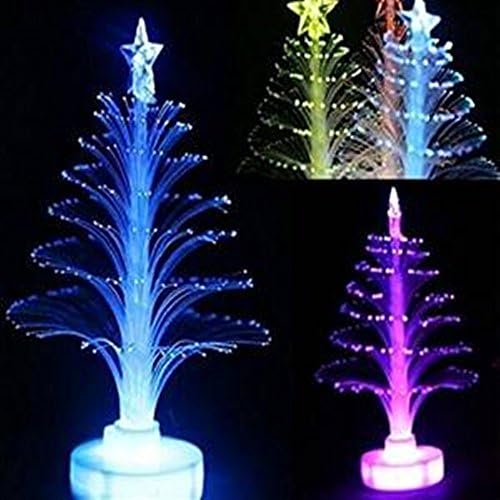 Christmas Tree Night Light,JollyMall Colorful LED Fiber Optic Christmas Decoration Light Lamp Xmas Gift