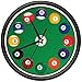 SignMission Pool Balls Wall Clock Hall Billiards Game Room cue