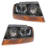 1999-2004 Jeep Grand Cherokee Laredo Headlights Headlamps Head Lights Lamps Pair Set... by Aftermarket