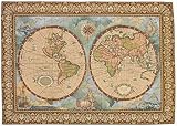 IMAGE OF Antique Map Wall Tapestry
