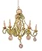 Victorian Gold Beaded Chandelier Christmas Ornament