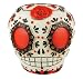 Day Of The Dead Skull Votive Candle Holder Roses