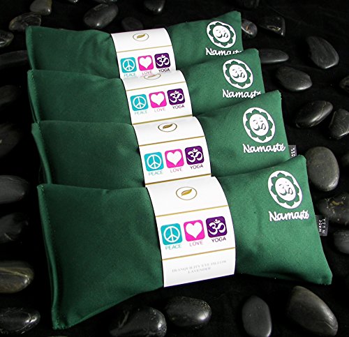 Namaste Yoga Lavender Eye Pillow - Green - Set of 4
