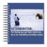 ECOeverywhere Determination Picture Photo Album, 18 Pages, Holds 72 Photos, 7.75 x 8.75 Inches, Multicolored (PA14241)