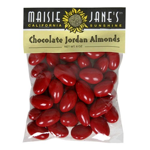 Maisie Jane's Chocolate Jordan Almonds, 6-Ounce Packages (Pack of 3) by Maisie Jane's