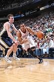 Oklahoma City Thunder v Utah Jazz: Thabo Sefolosha and Gordon Hayward Photographic Poster Print by Melissa Majchrzak, 16x24