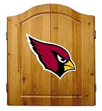 Imperial Arizona Cardinals Licensed Solid Pine Cabinet and Bristle Dartboard Set