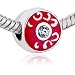 Pugster Red Drip Pattern Beads Fits Pandora Charm Bracelet