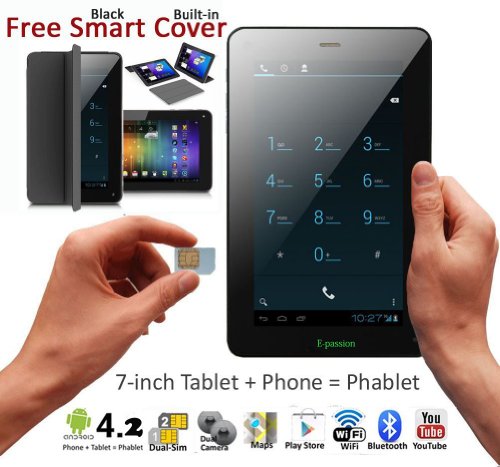detail Epassion 7 Inch Mtk8312 3g/gps+bt+fm+dual Sim Cards Slots Android 4.2 Unlocked At&t,t-moble
