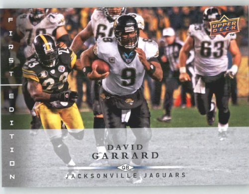 David Garrard / Jacksonville Jaguars / 2008 Upper Deck First Edition Football Card # 69 / NFL Football Trading Card in Screwdown!