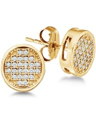 0.50 cttw. Diamond Micro-Pave Earring 10K White Gold