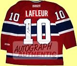 Autographed Guy Lafleur Montreal Canadiens Jersey (Red)
