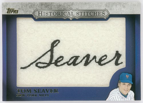 Tom Seaver 2012 Topps Historical Stitches Patch Card