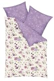 Kaeppel G-101737-05D1-VRMF Bettw&auml;sche 2-teilig Paradise 135 x 200 cm Microfaser Seersucker, Farbe lila