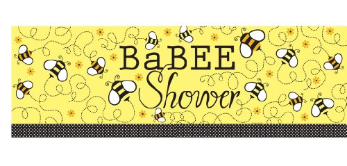 Creative Converting Baby Shower Buzz Giant Party Banner, 60-Inch