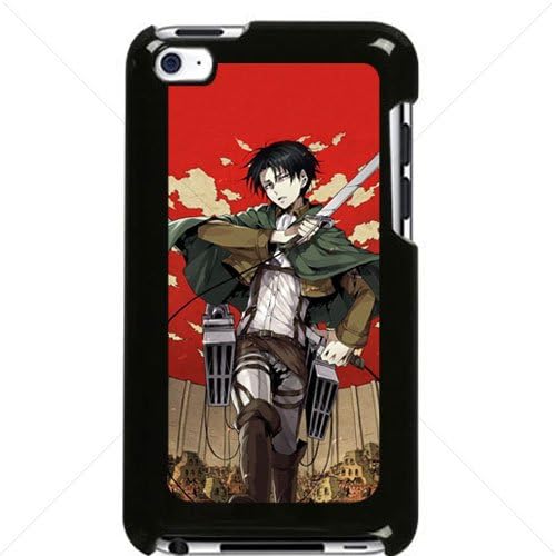 Shingeki no Kyojin Attack on Titan Manga Anime Comic Apple iPod Touch iTouch 4th Generation Hard Plastic Black or White cases (Black)