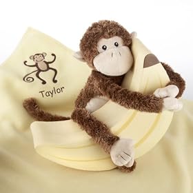 Plush Monkey Magoo and Blankie Too!