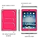 Fintie Apple iPad Air Case - CaseBot Tuatara Series Rugged Unibody Dual Layer Hybrid Full Protective Cover with Built-in Screen Protector and Impact Resistant Bumper, Lifetime Warranty, Magenta