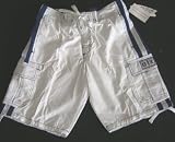 Body Surf by BASIX Mens Board Shorts Solid / 2 Side Stripes (4 color choices)
