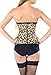 Komene Waist Trainer Corset with Three Rows of Hooks Leopard