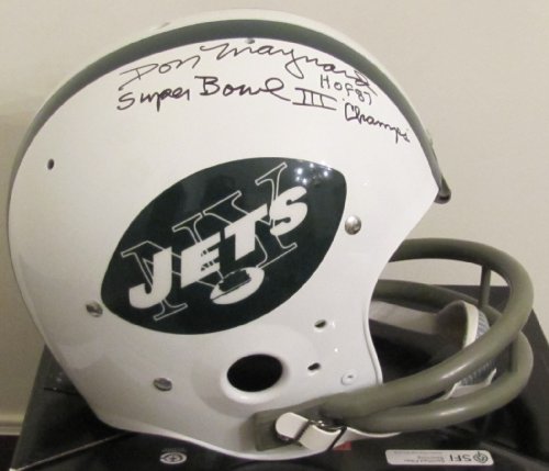 Don Maynard Signed Authentic TK Throwback Helmet - 1969 New York Jets