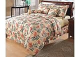 Palm Island Home 7pc. Hibiscus Comforter King Set