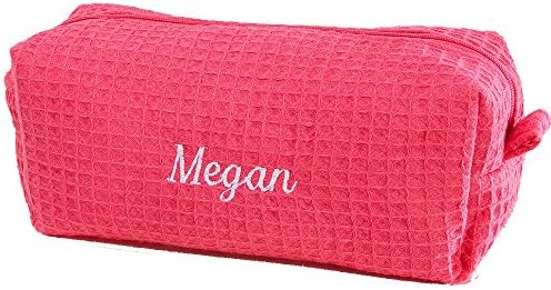 Personalization Mall Embroidered Pink Make-up Bag