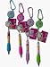 Disney Princess Keychain & Pen Set (4 pcs)