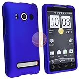 Durable Rubberized Cover - Dark Blue for HTC EVO 4G