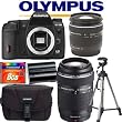 Olympus E-30 SLR Body + Olympus ED 14-42mm f/3.5-5.6 Lens + Olympus Zuiko 70-300mm f/4.0-5.6 ED Lens + Olympus E-Systems SLR Gadget Bag + Pro Series Tripod + 8GB CF + BLM-01 Lithium-Ion Battery + Willoughbys Starter Kit
