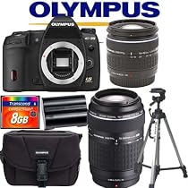 Olympus E-30 SLR Digital Camera Body + Olympus ED 14-42mm f/3.5-5.6 Lens + Olympus Zuiko 70-300mm f/4.0-5.6 ED Lens + Olympus E-Systems SLR Gadget Bag + Hakuba S-4500 Series Tripod + Transcend 8GB Compact Flash Memory Card + Olympus BLM-01 Lithium-Ion Battery + Willoughbys Starter Kit