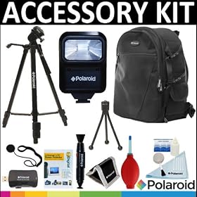 Deluxe Super Pro Starter Accessory Kit: Polaroid Tripod + Polaroid Camera BackPack +... by 
