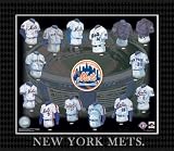 MLB New York Mets Evolution of The Team Uniform Framed Photograph