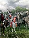 England's Henry V Among His Troops at Agincourt During Hundred Years War Photographic Poster Print, 24x32