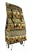 Safari Print Tapestry Wheeled Shopping Bag Tote
