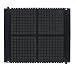 The Andersen Company 4212 Nitrile Rubber Hog Heaven II Linkable Mat with Grit and Black Strip Middle Border, 43-3/4" Length x 36" Width x 0.75" Thick (Box of 2)