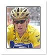Lance Armstrong USA Cycling Double Matted 8x10 Photograph Tour de France Helmet On